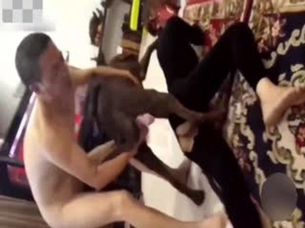 【重磅黑料】郑州人狗门事件.让爱犬操自己老婆蛊惑小姨子加入战场对白清晰